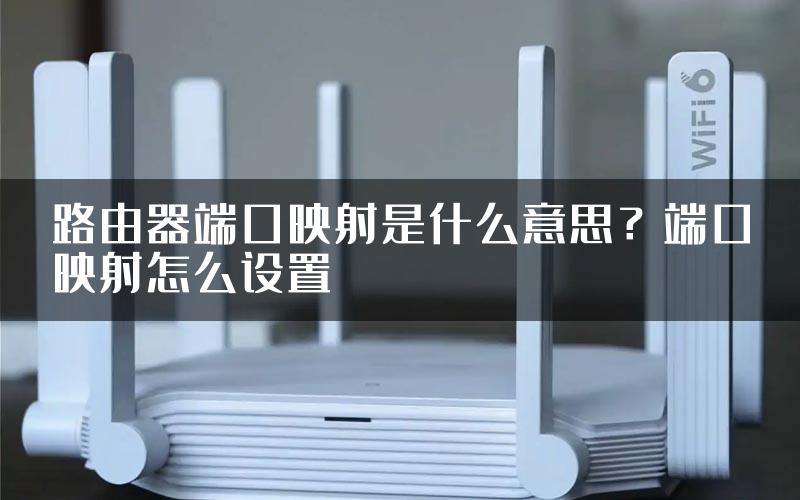 路由器端口映射是什么意思？端口映射怎么设置