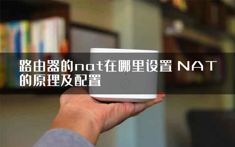 路由器的nat在哪里设置 NAT的原理及配置