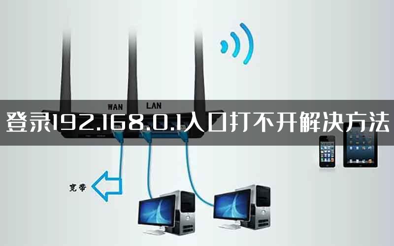 登录192.168.0.1入口打不开解决方法