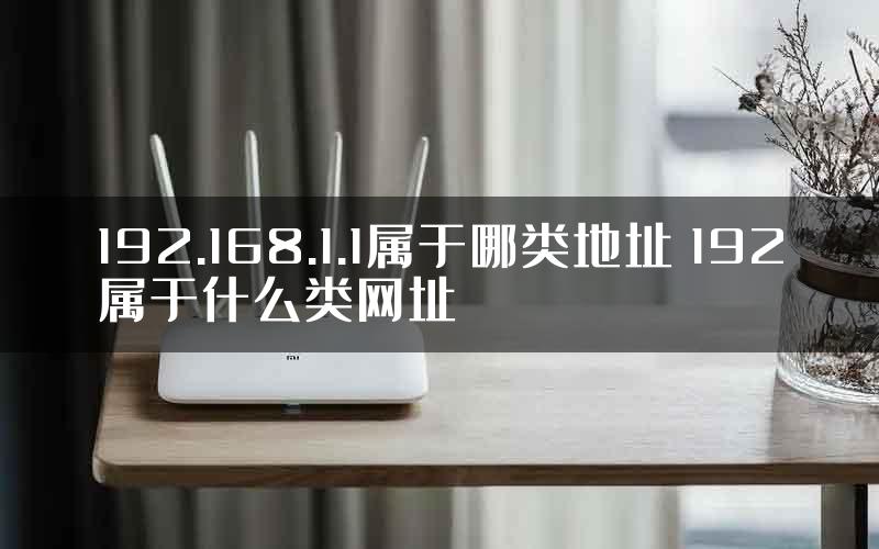 192.168.1.1属于哪类地址 192属于什么类网址