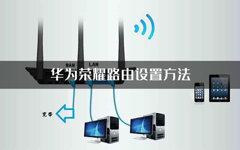 华为荣耀路由设置方法