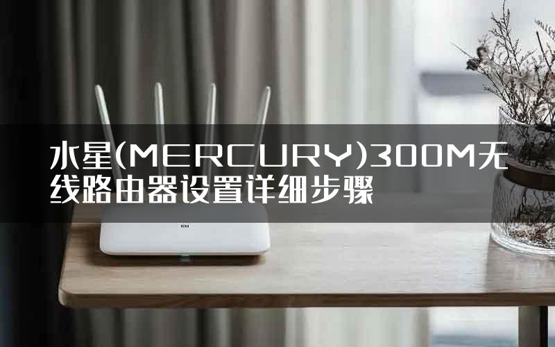 水星(MERCURY)300M无线路由器设置详细步骤