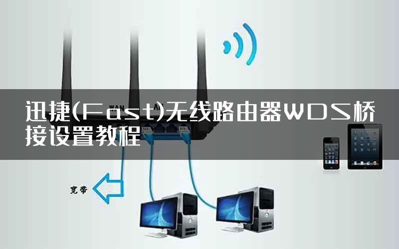 迅捷(Fast)无线路由器WDS桥接设置教程