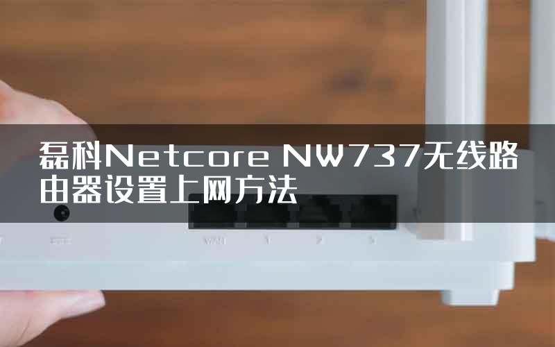 磊科Netcore NW737无线路由器设置上网方法
