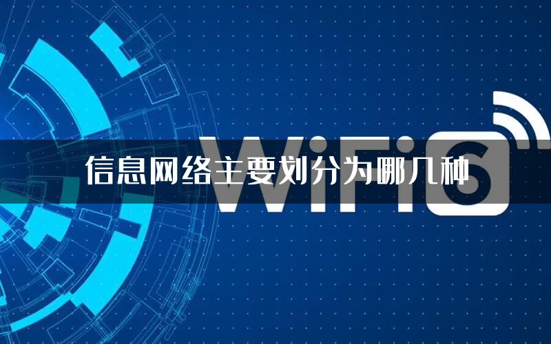 信息网络主要划分为哪几种