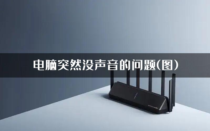 电脑突然没声音的问题(图)