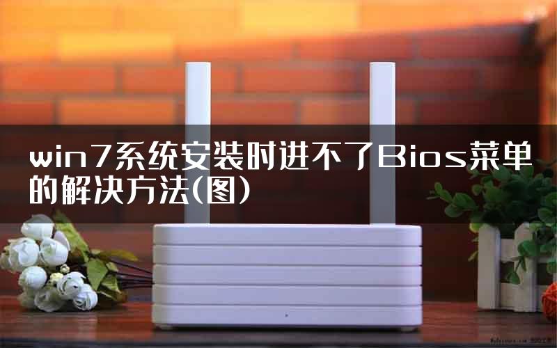 win7系统安装时进不了Bios菜单的解决方法(图)