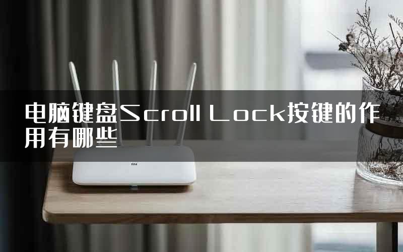 电脑键盘Scroll Lock按键的作用有哪些