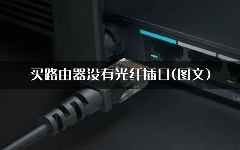 买路由器没有光纤插口(图文)