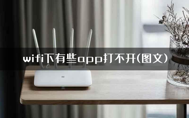 wifi下有些app打不开(图文)
