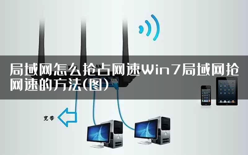 局域网怎么抢占网速Win7局域网抢网速的方法(图)