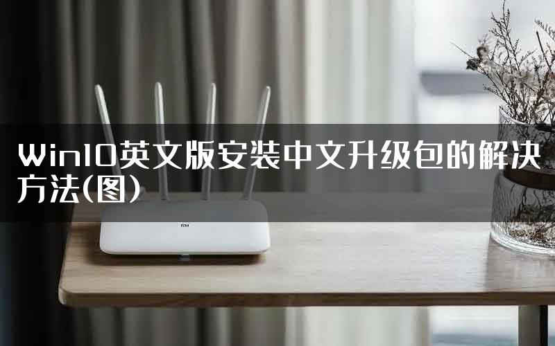 Win10英文版安装中文升级包的解决方法(图)