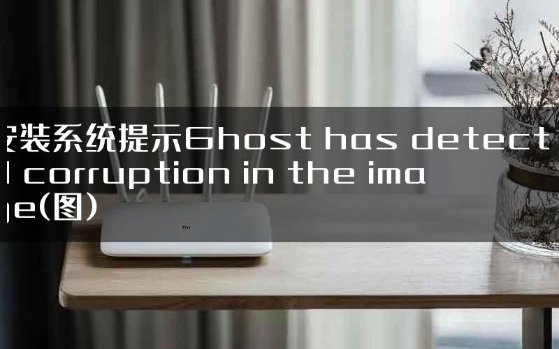 安装系统提示Ghost has detected corruption in the image(图)