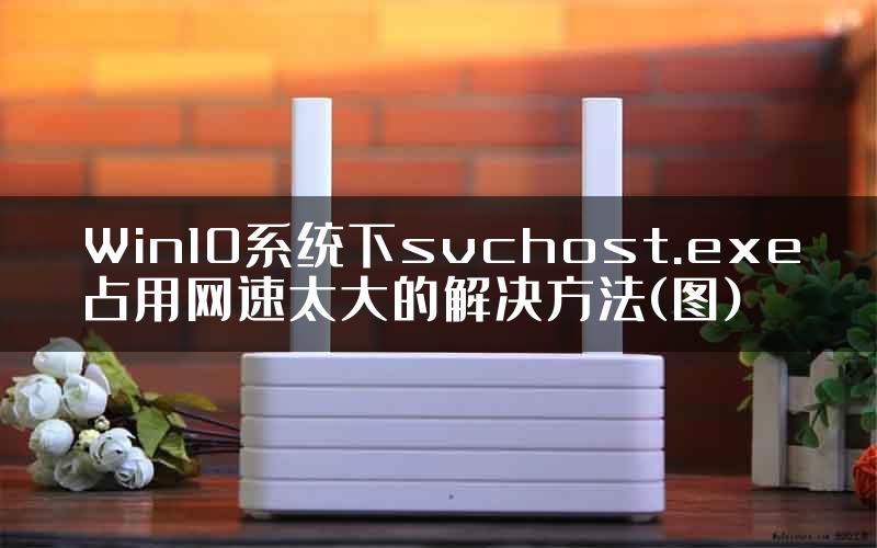 Win10系统下svchost.exe占用网速太大的解决方法(图)