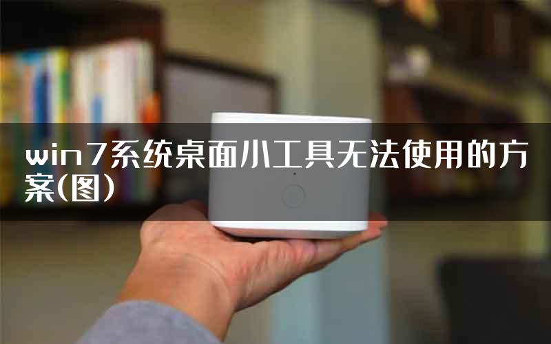 win7系统桌面小工具无法使用的方案(图)