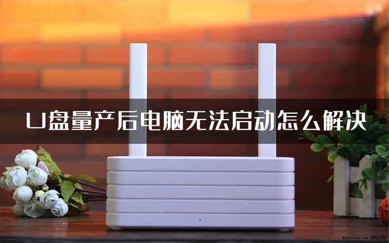 U盘量产后电脑无法启动怎么解决