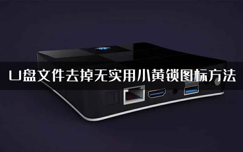 U盘文件去掉无实用小黄锁图标方法