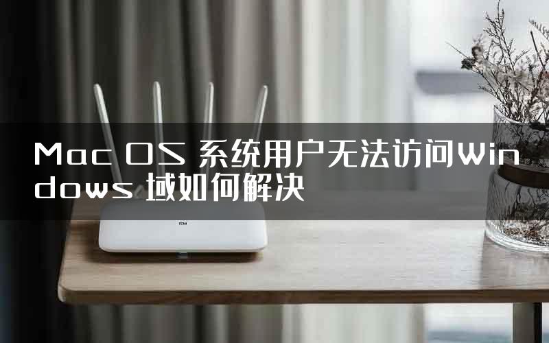 Mac OS 系统用户无法访问Windows 域如何解决