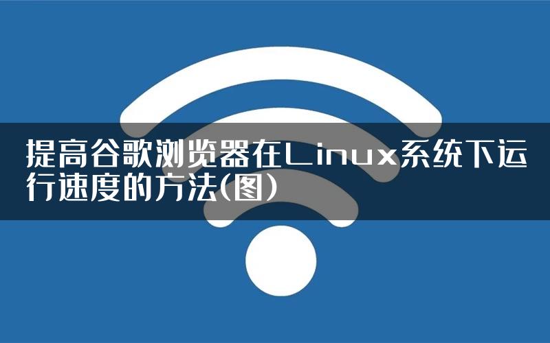 提高谷歌浏览器在Linux系统下运行速度的方法(图)
