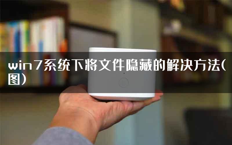 win7系统下将文件隐藏的解决方法(图)
