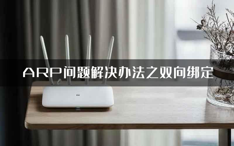 ARP问题解决办法之双向绑定