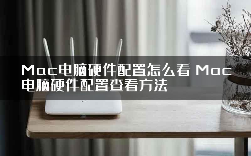 Mac电脑硬件配置怎么看 Mac电脑硬件配置查看方法