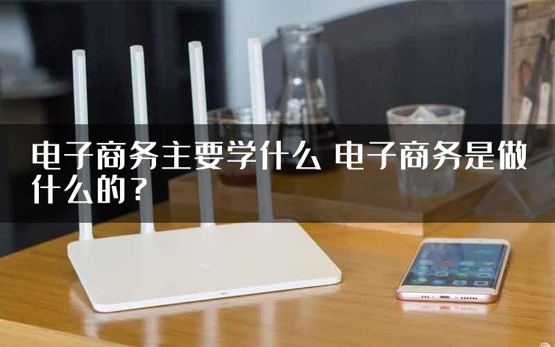 电子商务主要学什么 电子商务是做什么的？