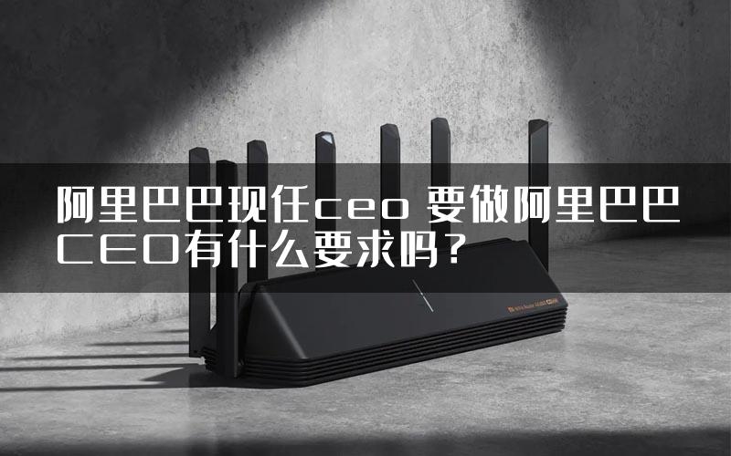 阿里巴巴现任ceo 要做阿里巴巴CEO有什么要求吗？
