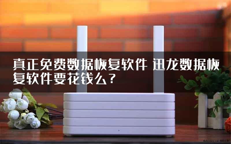 真正免费数据恢复软件 迅龙数据恢复软件要花钱么？