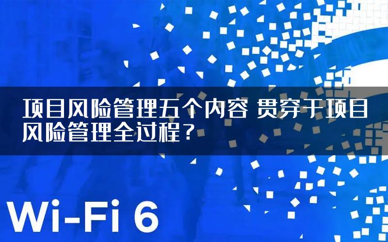 项目风险管理五个内容 贯穿于项目风险管理全过程？