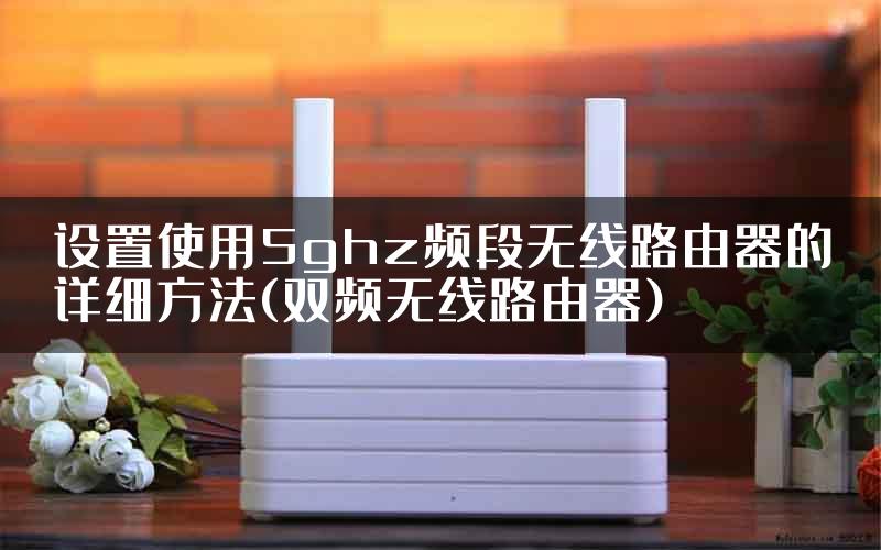 设置使用5ghz频段无线路由器的详细方法(双频无线路由器)