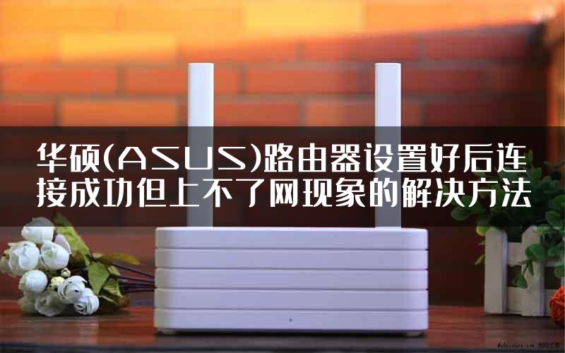 华硕(ASUS)路由器设置好后连接成功但上不了网现象的解决方法