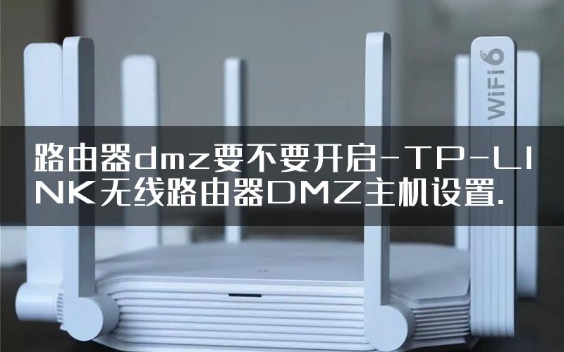 路由器dmz要不要开启-TP-LINK无线路由器DMZ主机设置.