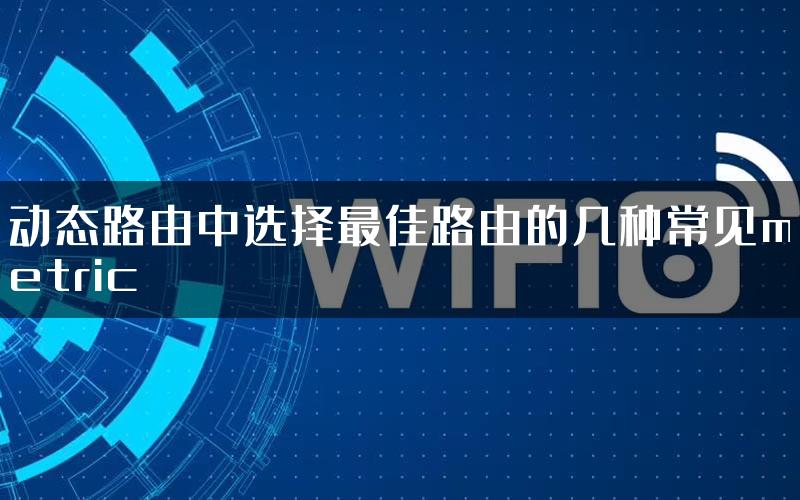 动态路由中选择最佳路由的几种常见metric