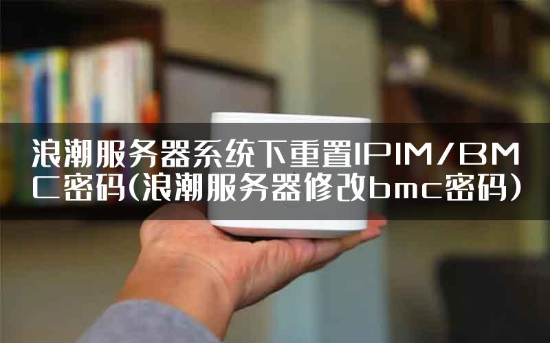 浪潮服务器系统下重置IPIM/BMC密码(浪潮服务器修改bmc密码)