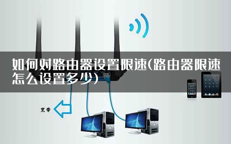 如何对路由器设置限速(路由器限速怎么设置多少)