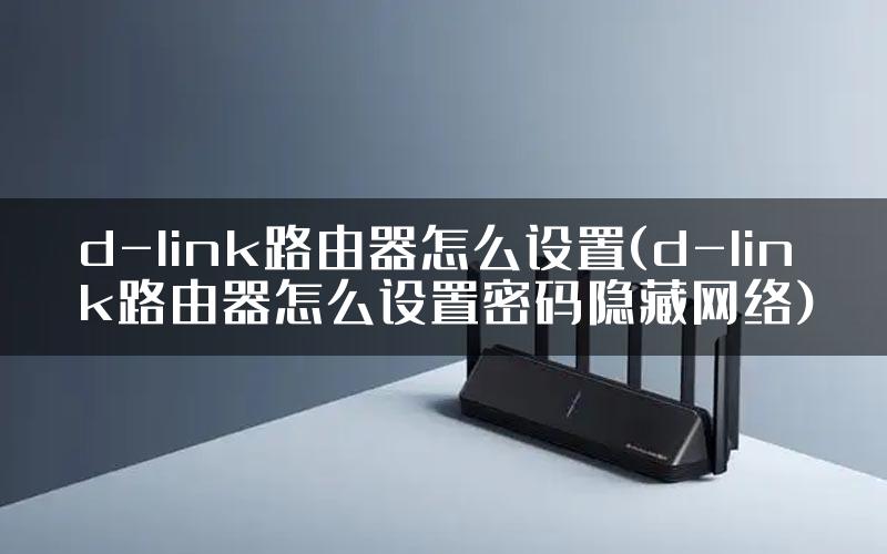 d-link路由器怎么设置(d-link路由器怎么设置密码隐藏网络)