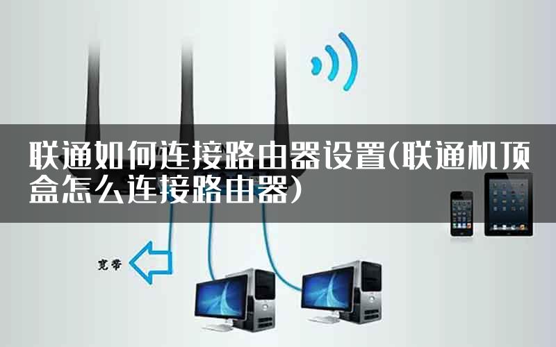 联通如何连接路由器设置(联通机顶盒怎么连接路由器)