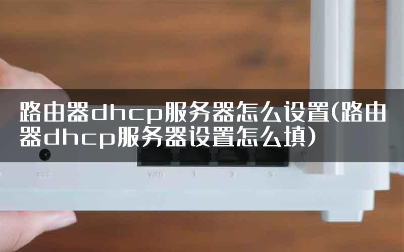 路由器dhcp服务器怎么设置(路由器dhcp服务器设置怎么填)