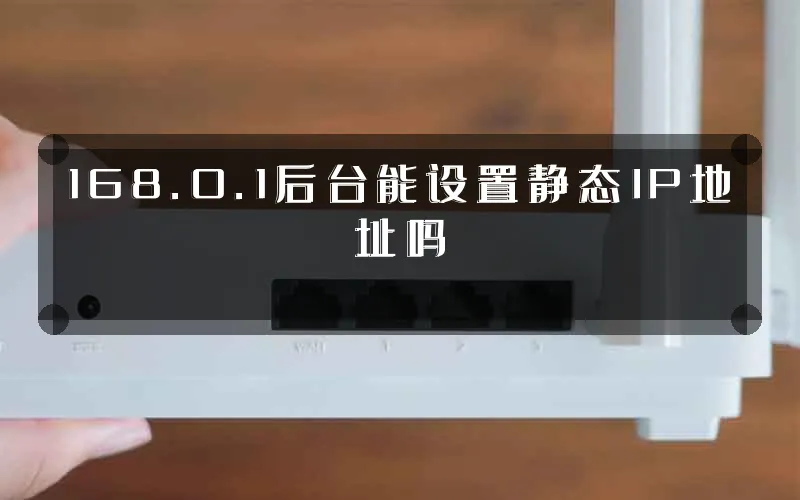 168.0.1后台能设置静态IP地址吗