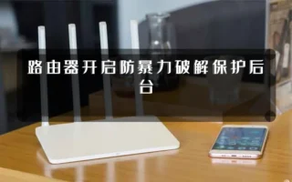 路由器开启防暴力破解保护后台